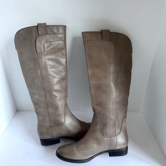 Franco Fortini Womens Ontario Riding Boots Leather Knee High Pull On. Size 7.5