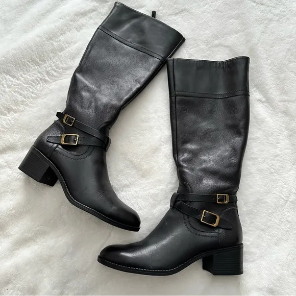 Franco Sarto Women’s Size 11 Black Lapis Riding Boots