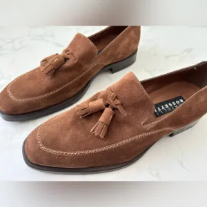 FRATELLI ROSSETTI Brown Suede Tassel Italian Made Loafers 5 Mens/ 6.5/7 Women’s