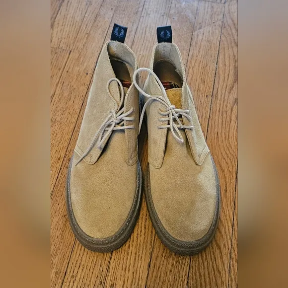 Fred Perry NWO BOX Hawley Suede Desert Boots Size 8