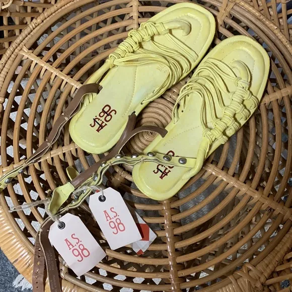 Free People A.S.98 Marin Strappy Sandals 38 NEW