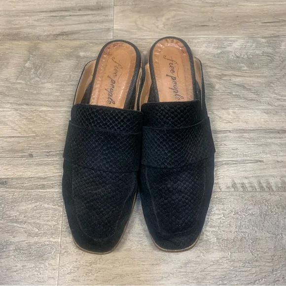 Free People At Ease Slip On Suede Loafer Flats