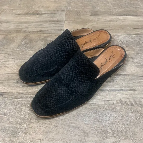 Free People At Ease Slip On Suede Loafer Flats