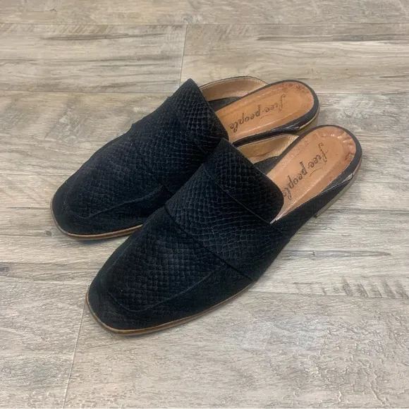 Free People At Ease Slip On Suede Loafer Flats