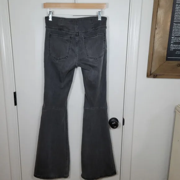 Free People Grey Wide-Leg Flare Pullon Pants Size 27