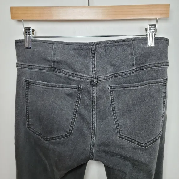 Free People Grey Wide-Leg Flare Pullon Pants Size 27