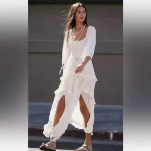 Free People In Your Dreams Cream Maxi Size XS