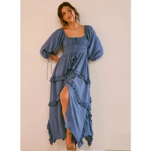 Free People In Your Dreams Maxi Dress XS Coastal NEW