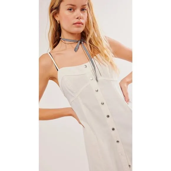 Free People Just Jill Maxi Dress in Ivory size Small