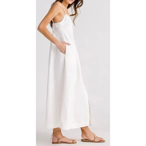 Free People Just Jill Maxi Dress in Ivory size Small