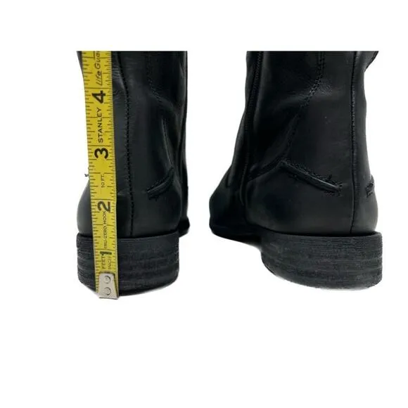 Free People Leather Brenna Black Over The Knee Boots 36