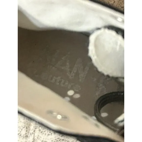 Free People Nan Ku Cruise Studded High Top Sneaker •37/ 6.5• Black Silver Jewel