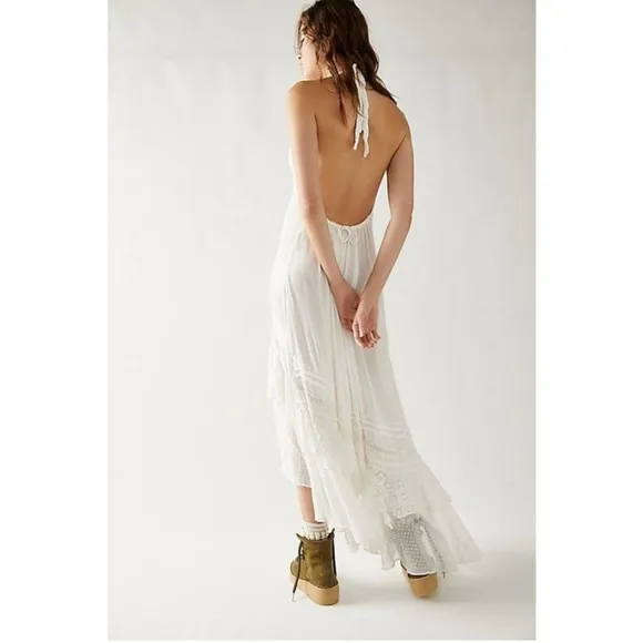 Free People • NWT Endless Summer Slice of Heaven Ivory White Maxi Dress Size S