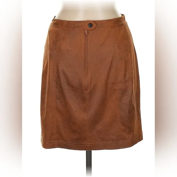 Free People Rumi Ruched Faux Leather Mini Skirt – M - NWT