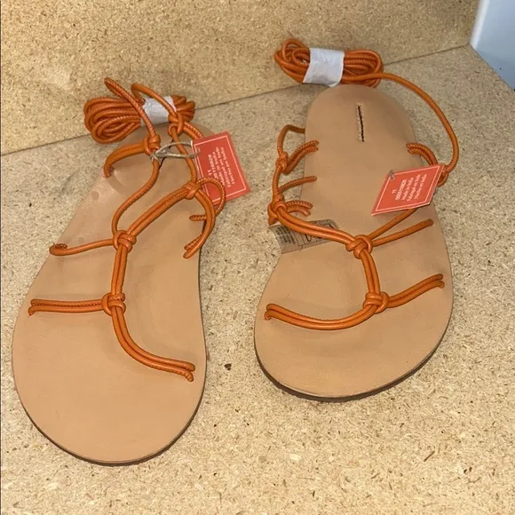 Free People So Strappy Sandals - Sunset Orange (B2)