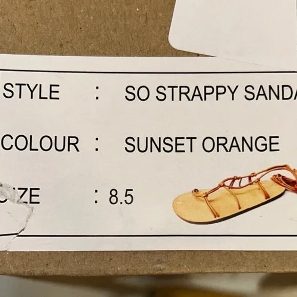 Free People So Strappy Sandals - Sunset Orange (B2)