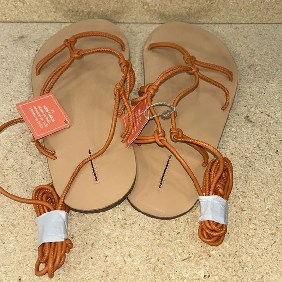 Free People So Strappy Sandals - Sunset Orange (S1)