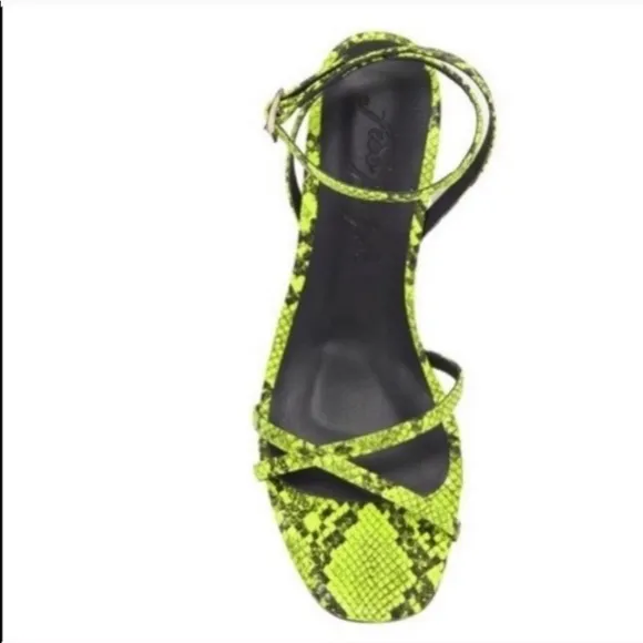 Free People Strappy Kitten Heel Sandals