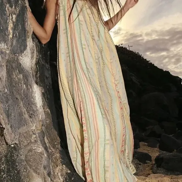 Free People Tova Maxi Dress Size L