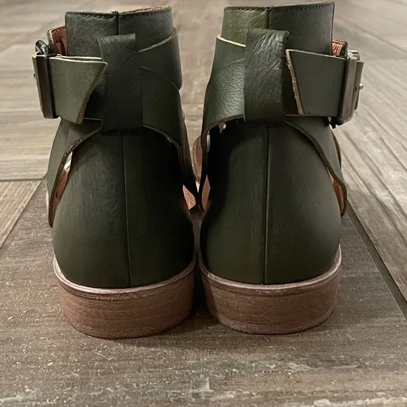 Free People Vale Boot Sandals in khaki