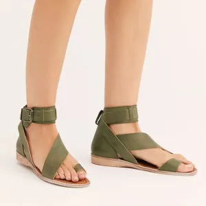 Free People Vale Boot Sandals in khaki