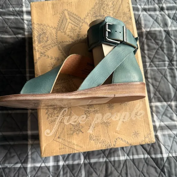 Free People Vale Strappy Boot Sandal Marine Blue NIB Sz 36 (5.5-6) Ret $168
