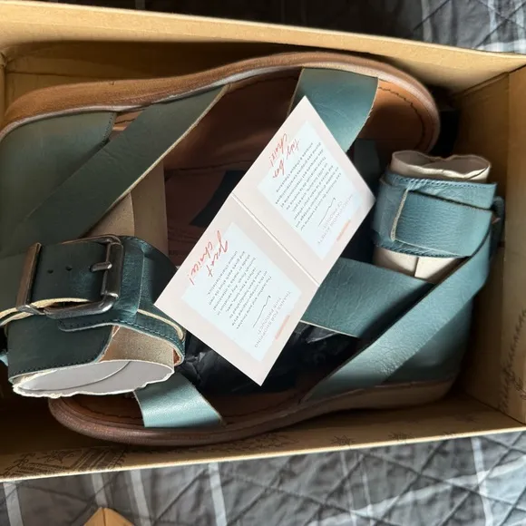 Free People Vale Strappy Boot Sandal Marine Blue NIB Sz 36 (5.5-6) Ret $168