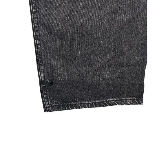 Free People x‎ SANDRINE ROSE Women's Wide Distressed Cargo Pockets Jeans Size 27