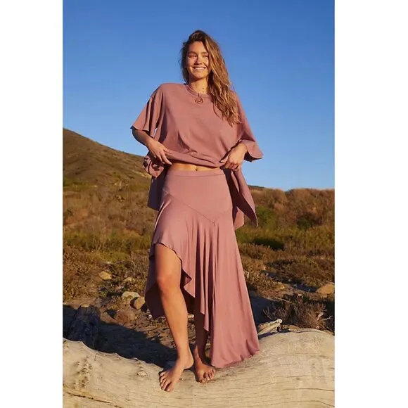 Free People Zen Asymmetrical Skirt Sz Small