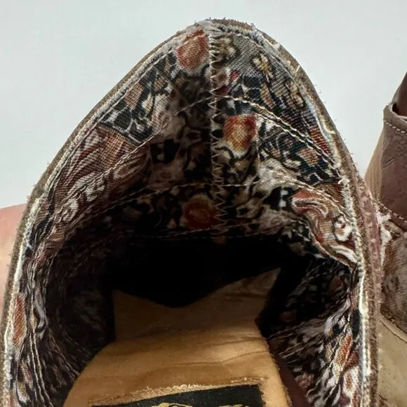 Freebird by Steven FB-BUDHA Heeled Sandals Size 6 Boho Patchwork Western Mule