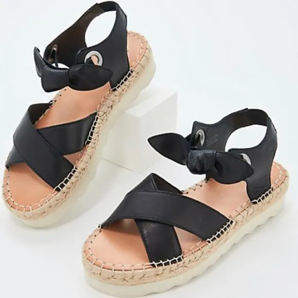 Frye &amp; Co Lula Bow Espadrille Platform Sandals