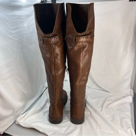 FRYE &quot;Shirley&quot; Over-the-Knee Cognac  Riding Boots Size 9