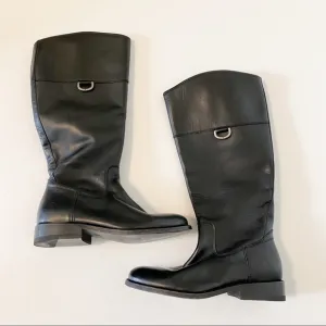 Frye black riding boots size 6.5
