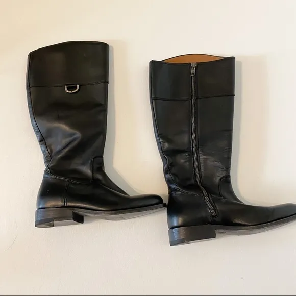 Frye black riding boots size 6.5