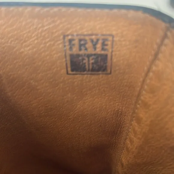FRYE Bonnie Black Leather Low Heel Riding Boots Women's Size 6.5 Equestrian