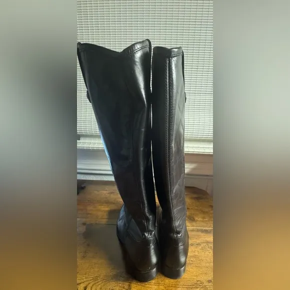 Frye Boots Frye Melissa Button Riding Boot Women’s 8B knee high black boots