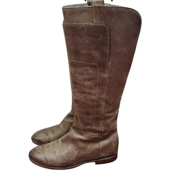 FRYE Boots Women's Leather PAIGE Knee High EQUESTRIAN Riding Boots Size 10 B