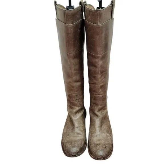 FRYE Boots Women's Leather PAIGE Knee High EQUESTRIAN Riding Boots Size 10 B
