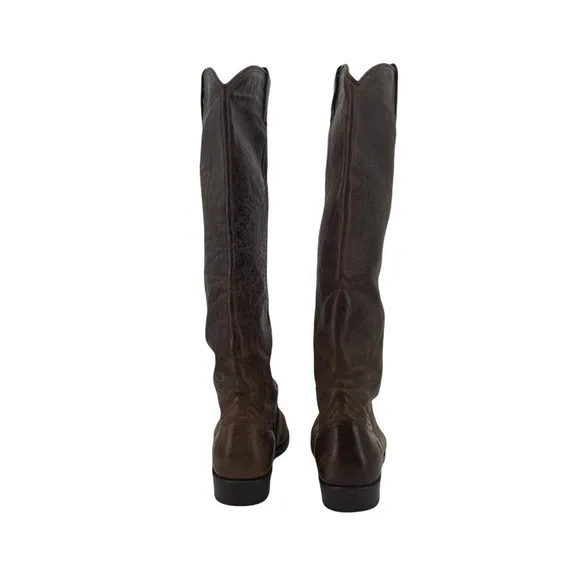 Frye Brown Leather Dorado Biker Riding Boots Size 9 Women's