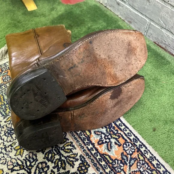 Frye Brown Leather Riding Boots Timeless Design