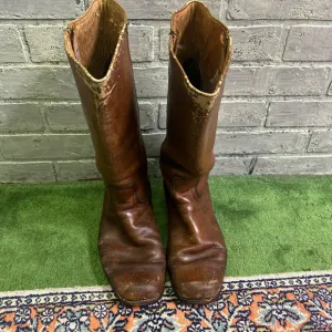 Frye Brown Leather Riding Boots Timeless Design
