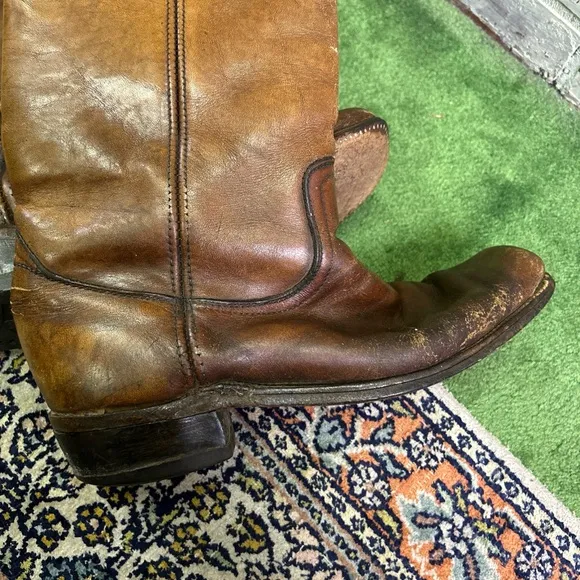 Frye Brown Leather Riding Boots Timeless Design