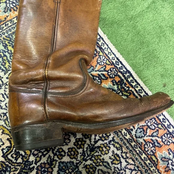 Frye Brown Leather Riding Boots Timeless Design