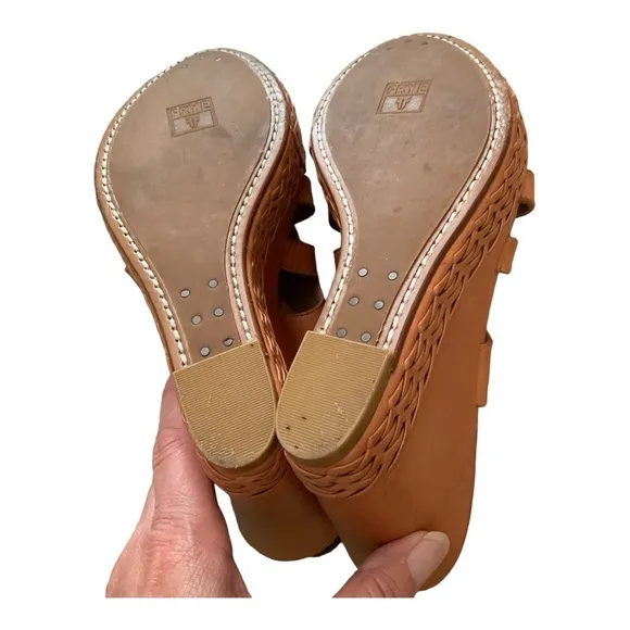 Frye Corrina Strappy Wedge Sandals Size 8.5