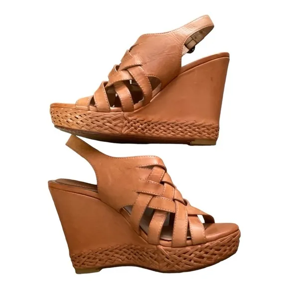 Frye Corrina Strappy Wedge Sandals Size 8.5