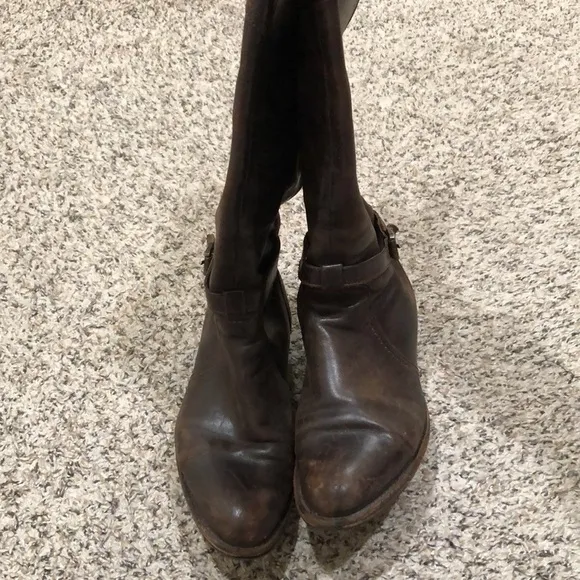 Frye Dorado Riding Boots Size 8 Dark Brown