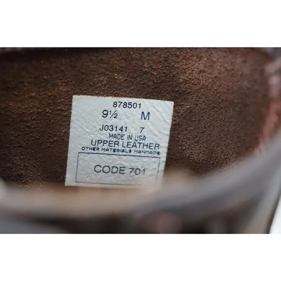 Frye Engineer Moto Boots Made In The USA Brown men's 9.5 M