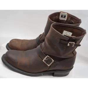 Frye Engineer Moto Boots Made In The USA Brown men's 9.5 M