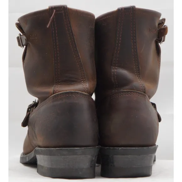 Frye Engineer Moto Boots Made In The USA Brown men's 9.5 M