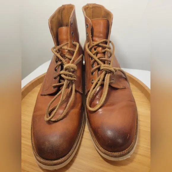 FRYE ERIC LACEUP BOOTS WITH SPONGE SOLES MENS SZ 13